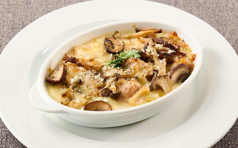 鶏と茸のグラタン